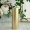GOLD 9" tall Round Pillar Unscented Candle Wedding Home Centerpiece